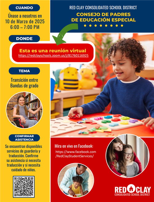 special education parent council march 2025 flyer spanish